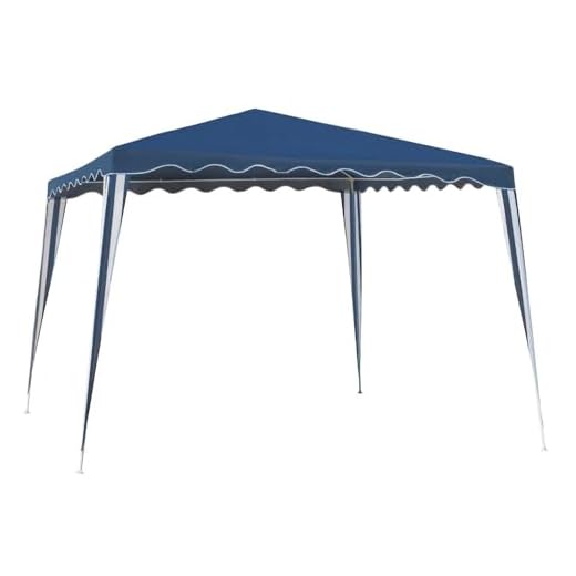 LOLAhome Carpa Cenador Gazebo con ventilación Superior de Acero de 300x300x250 cm (Azul Marino)