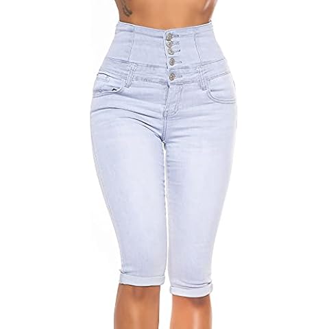 Miss RJ Women's High Waist Capri Jeans Cover