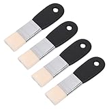 jojofuny 4 Stück Kleine Flachpinsel aus Nylon mit Kurzem Holzgriff Künstlerpinsel für Aquarell...