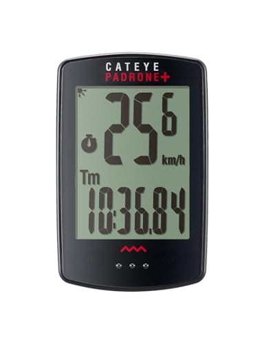 CATEYE - Padrone Plus - Ordenador inalámbrico para bicicleta (negro (CPSC))