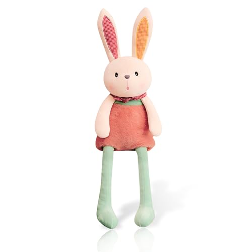 XIMEY Coelho peluche, coelhos páscoa, macio, flexível, adorável, para presente de Páscoa, decoração de Páscoa, presente de aniversário (L)