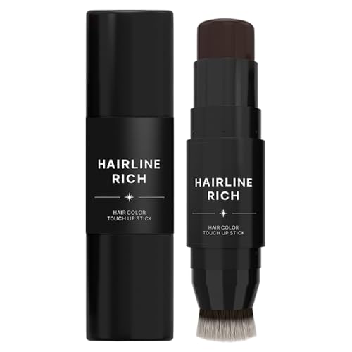 wiroouia 根元カバーアップスティック,ヘアカバーアップスティック - ヘアカバーアップスティック両端の一時的なヘアカラー | 防水ヘアカバレッジスティック根元カバーアップペン男性、女性、友人、美容師用