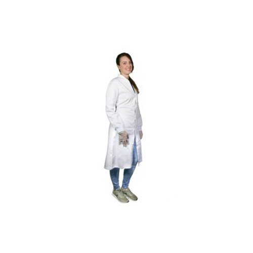 neoLab 4-1483 Ladies White Cuffed Coat with Snap Fasteners Rev Size 14