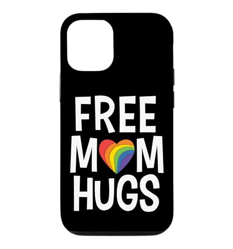 Free Mom Hugs �Q�C ���Y�r�A�� �v���C�h �p���[�h �X�}�z�P�[�X iPhone 12/12 Pro �p