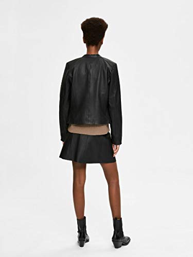SELECTED FEMME SLFIBI Leather Jacket B Noos