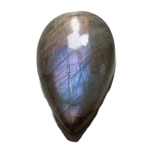Labradorite naturelle cabochon poire 31x19mm pour fabrication bijoux collier bague DIY
