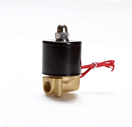 Electrovanne normalement ouverte 24V vanne 1/4 pouce laiton eau air 2W025-08K - 4
