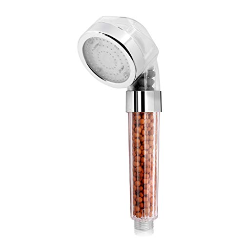 Kusun® Colorido Cabeza De Ducha LED Ahorro De Agua Del 30% Además De Cabeza De Ducha De Mano Con Filtro Iónico Con Doble Presión Turbo Y Filtración De Bola De Energía