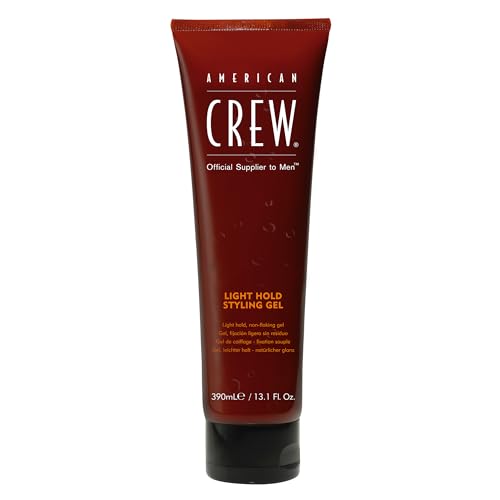 American Crew Men's Hair Gel, Light Hold Styling Product, 13.1 fl oz