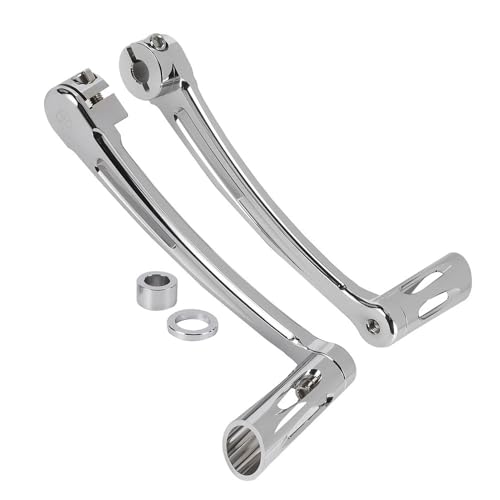 Repose-pieds et leviers sélecteurs moto noirs double commande talon pointe Touring Trike