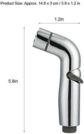 Handheld Bidet Sprayer for Toilet-Adjustable Water Pressure Control with Bidet Hose for Feminine Wash, Stainless Steel Brushed Cloth Diaper Bidet Toilet Sprayer