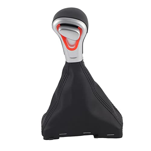 5.3 * 3.14 * 8.3in Gear Shift Knob Gaitor Boot with PU Leather Cover Replacement for A4L B8 B8PA B9 2009-2016 Left Hand Drive Car Black