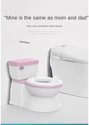 Realistisch kindertoilet voor zindelijkheidstraining, uitgerust met interactief toilethandvat, afneembaar bedpandeksel… - Afbeelding 6