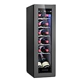JINJUNYE 12 Bottle Compressor Wine Cooler, Wine Fridge Small, 41-64°F, Freestanding Wine Cooler Refrigerator with Digital Temperature Control,...