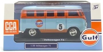 Volkswagen T1 Kombi Gulf c/ Caixa de Acrilco - 1/38 - CCA