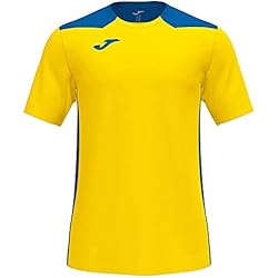 joma Championship VI Camiseta, Hombre, Amarillo-Royal, L