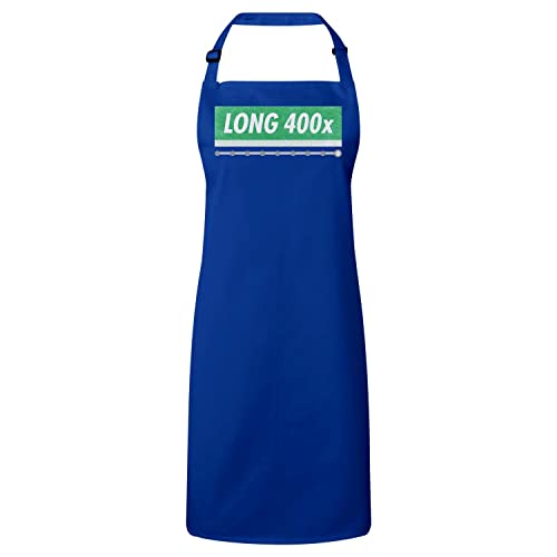 Tablier cuisine bleu long pour vos soirées barbecue et trading