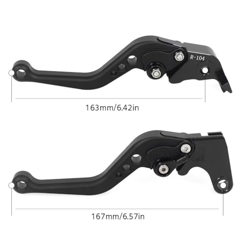 Levier de frein moto YZF R6S poignées réglables à commande courte - 3