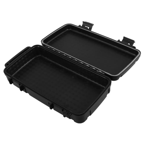 HOMSFOU Wasserdichter Werkzeugkasten Stoßfester Hartschalenkoffer Mit Verriegelungsmechanismus Tragbare Aufbewahrungsbox Für Outdoor Werkzeuge Und Kleine...
