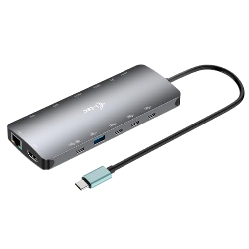 Station d'accueil USB C i-tec Metal Nano triple affichage avec charge PD 140W