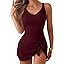 Wine Red Ribbed