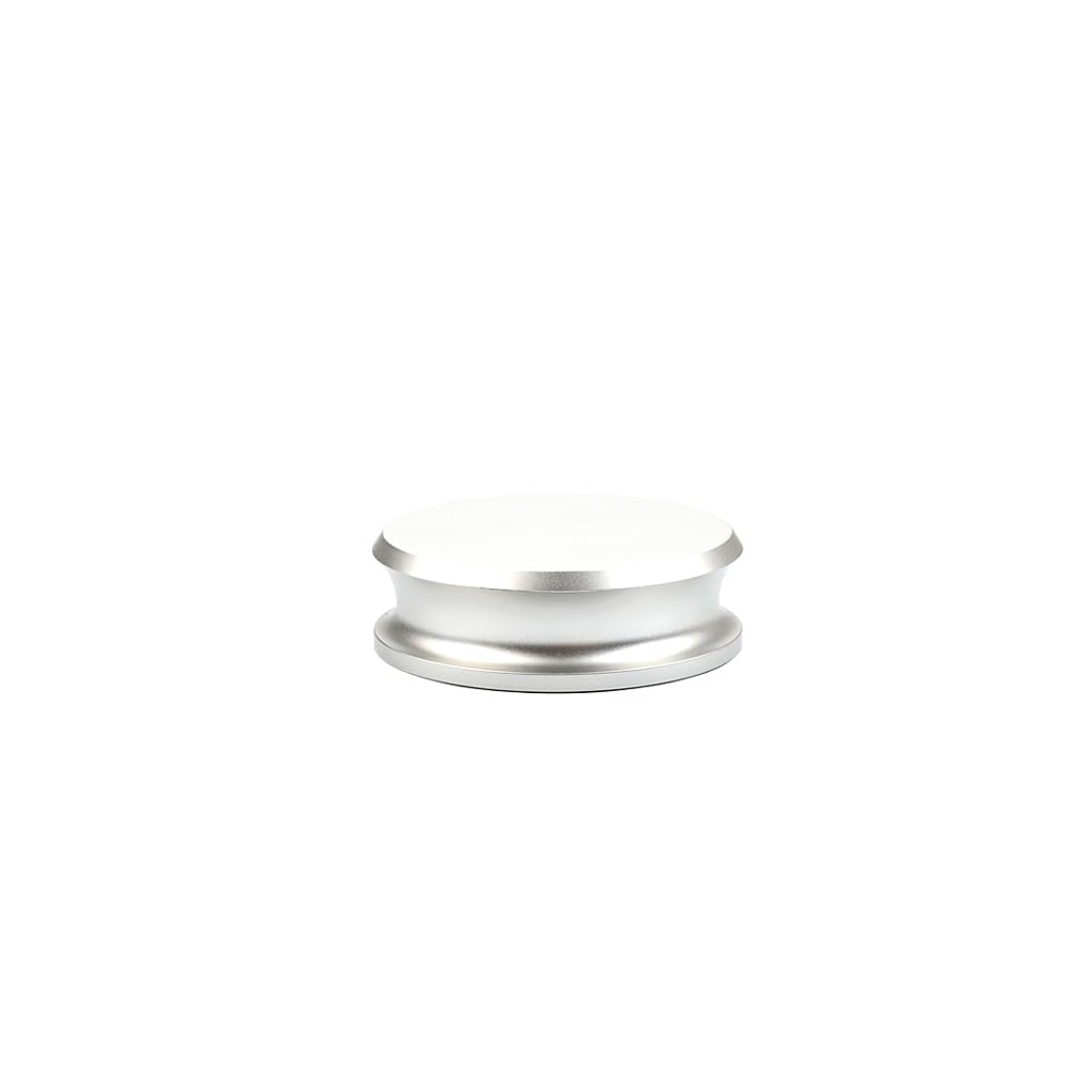 Alnicov Stabilisateur de poids pour platine vinyle, pince de poids, support souple pour disques vinyles LP, argent