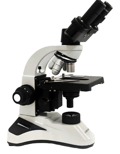 Image of LABCARE 1000X Coaxial Binocular Microscope, 4X, 10X, 40X, 100X Oil Immersion Objectives, 45 Inclined Tube, 360 Rotatable, Battery Backup (LB-WEX-10)