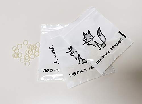 500 Pcs Elastic Latex Bands Rubber Rings 1/4 Inch Light Force 2.5oz for Braces Dental Orthodontic Bands Dentist Orthodontist