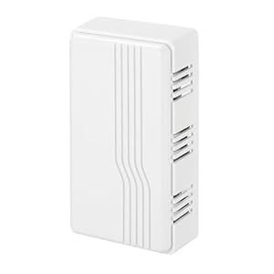 Heath Zenith Wired Mechanical Doorbell Chime, White, Plastic, Wired, 2 Tunes, Vertical, Horizontal, 80 dB, Button Not Included