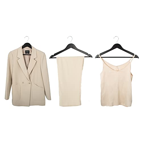 Amazon Basics Wood Suit Clothes Hangers, 30-Pack, Black - Image 5