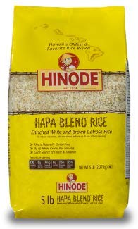 Amazon.com : Hinode Calrose Medium Grain Hapa Blend Rice 5 Lb Bag ...