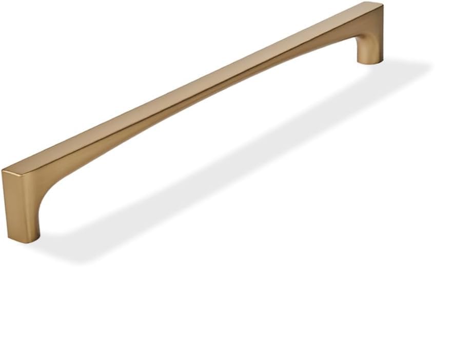 khtumeware 1 Pack Solid Handles Appliance Handle Pull 18-Inch(457mm) Champagne Bronze Cabinet Pulls,Heavy Duty Honey Bronze Handles Cupboards, Drawers and Bathroom Hardware