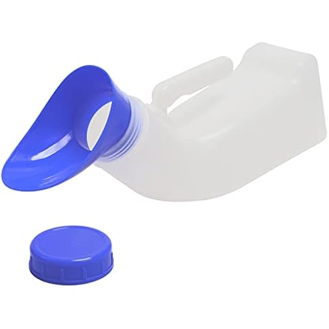 Tovee Urinals for Women and Men Spill Proof,Portable Urine Bottle Bed Pan with a Lid and Funnel,Car Mobile Toilet Urinal for Car Travel Camping Outdoor Cover