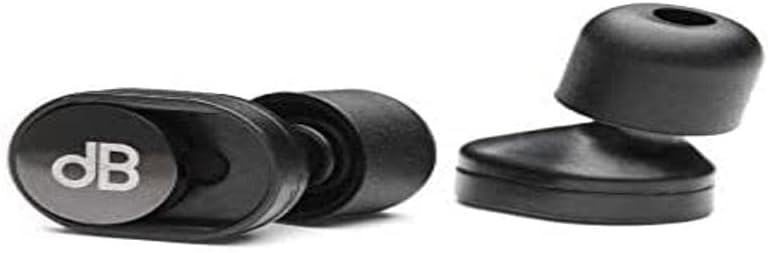 dBud โ High-Fidelity Ear Plugs with Two Volume Settings. -24 dB and -11 dB. One Simple Slide of a Button. Designed for Clear Sound and Noise Protection.