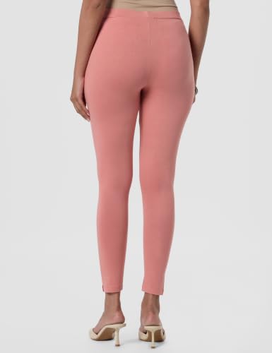 Image of W for Woman Women's Regular Fit High Rise Coral Cotton Jersey Tights