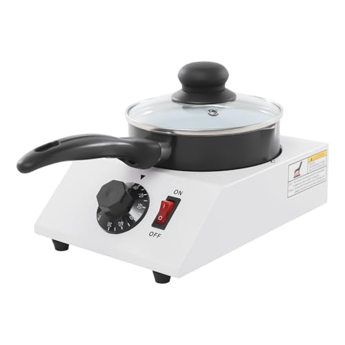 Derretidor de chocolate eléctrico, derretidor de chocolate eléctrico, máquina de fusión de chocolate con tapa, 40 W, 30-85 °C, para chocolate, mantequilla, queso