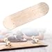 Amagogo Blank Skateboard Deck Kids DIY Skateboard Creativity Development Unpainted Blank Longboard Deck Wood Deck for Children Kids, 43cm No Wheels