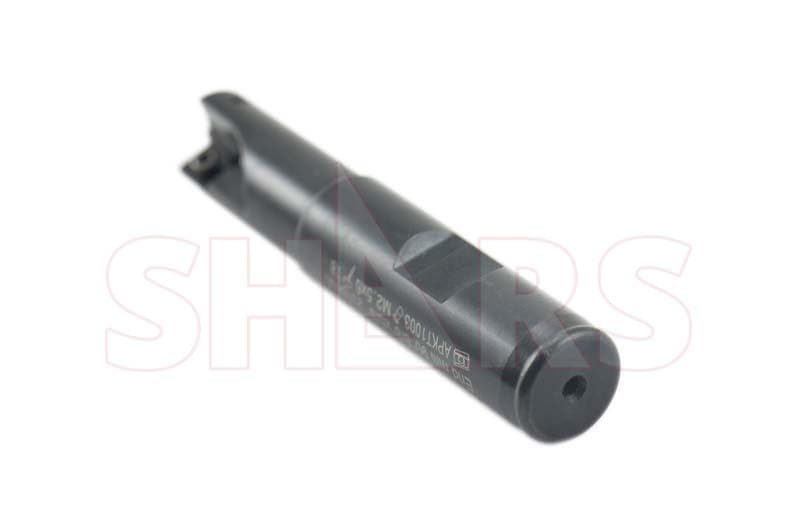 Image of Shars CNC 5 /8 inch 90 2 Flute Indexable End Mill with 2 PCS of APKT 1003 Insert NEW 404-1861W+404-6960(2) ![