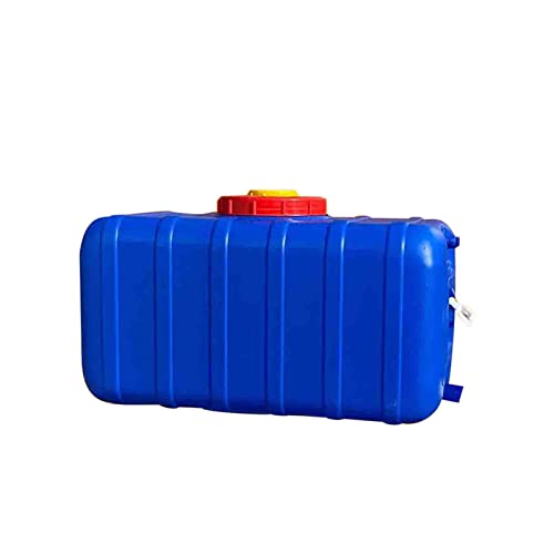 KUKUUU Contenedor Almacenamiento Agua Azul 45 L/100 L/150 L/200 L/300 L, Tanque con Grifo, para Uso Alimentario para Exteriores, para Acampar Al Aire Libre, Tanque Agua Emergencia...