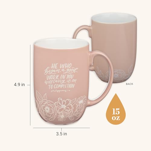 Image of Christian Art Gifts Large Scripture Ceramic Novelty Coffee Mug for Women