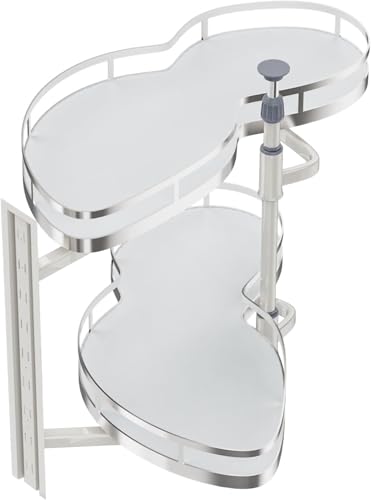 WJYTDHIQS Organizador extraíble de Esquina ciega para gabinete de Cocina, Sistema de Bloqueo silencioso, estantes extraíbles para despensa, para gabinete de 20 x 34 x 16,5 pul, Cierre Suave