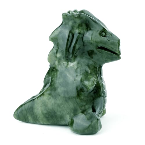 Estatua de Dragón de Jade de 3 pulgadas miniatura 3