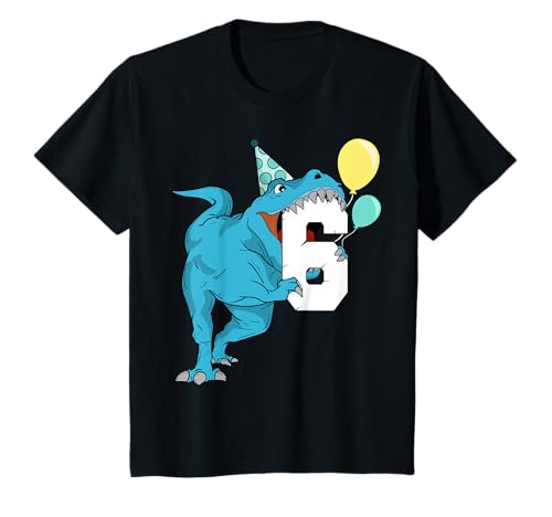 Product Image of the Dinosaur 6th Birthday T-Rex 6 Year Old T-Shirt