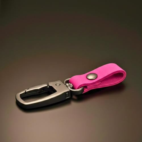 Image of THE MEN THING - Stylish Multicolor Stainless Steel Keychain for Men & Boys (FORGECLIP PINK)