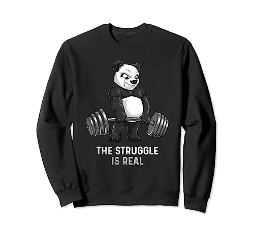 Panda Deadlift - Camiseta de musculación divertida Sudadera