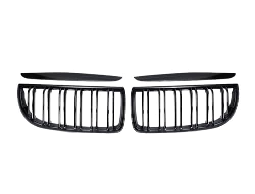 Rejillas de parachoques delantero en negro brillante compatibles con coche Serie 3 E90 E91