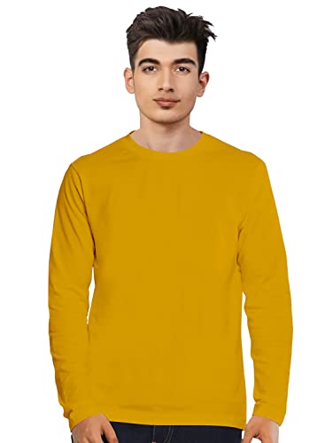 Image of Cricmarket Mens Plain 100% Cotton Round Neck Full Sleeves Multicolour T Shirt. Casual, Trendy, Stylish Tshirts and Tops