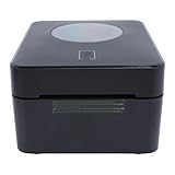 Elprico Impresora de Etiquetas de Envío, Impresora de Etiquetas Térmicas USB BT 203DPI 110 Mm/s 4x6, Impresora de Etiquetas Postales para para iOS y Android (Enchufe de la UE)