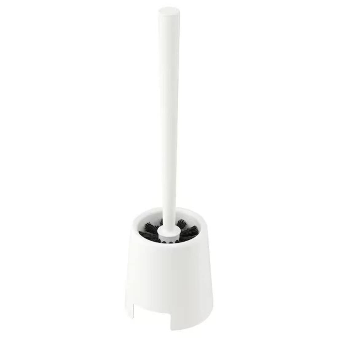 Ikea | Bolmen White Toilet Brush | Cleaner | Plastic Toilet Brush with Holder | with Long Handle | (2)-image-11