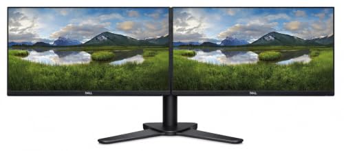 Dell Dual monitor Bundle Set - 2x P2419H 24" Inch Full HD 1080p IPS LED Monitor, HDMI DISPLAY VGA USB, Dual Monitor Leg Base Stand (Renewed)